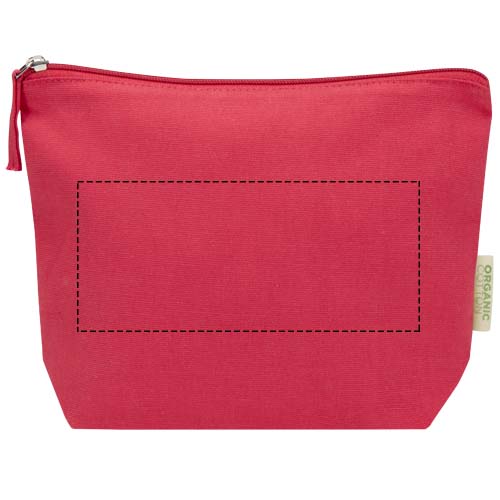 Trousse de toilette Odisha de 1 L bio certifiée OCS 180 g/m² rouge