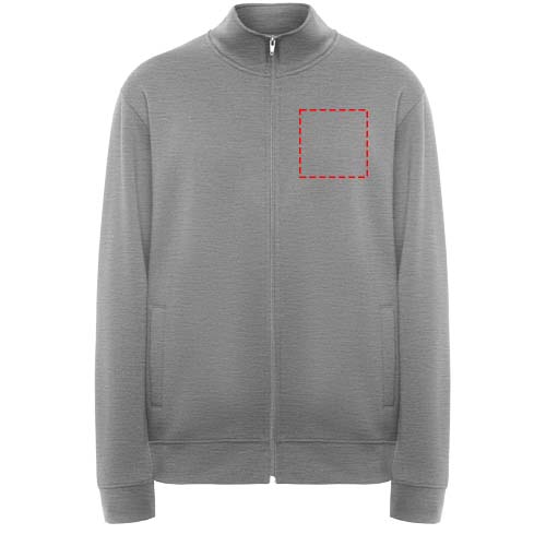 Ulan 280 g/m² Sweatjacke Unisex marl grau