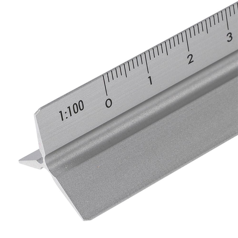 Aluminium-Dreiecklineal 30 cm Tavi
