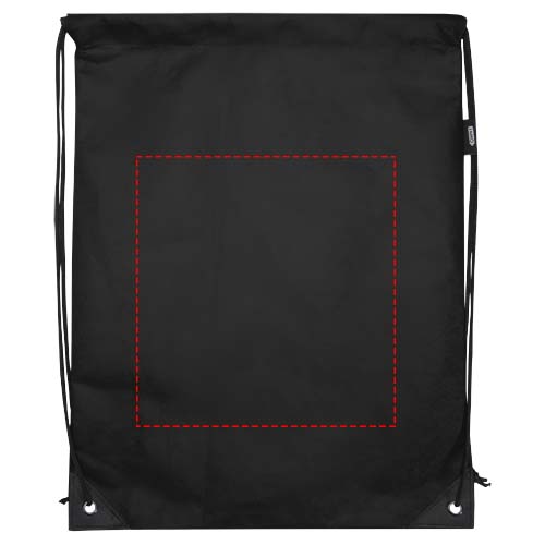 Evergreen Sportbeutel aus recyceltem GRS Non Woven 5 L Schwarz