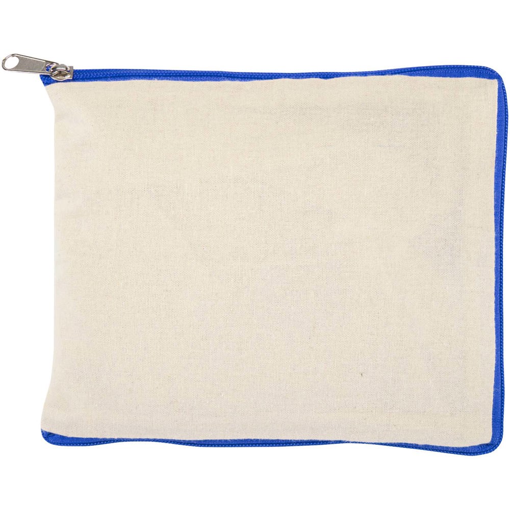 Sac shopping Sierra pliable en coton recyclé GRS 140 g/m2 7 L Naturel, Bleu royal