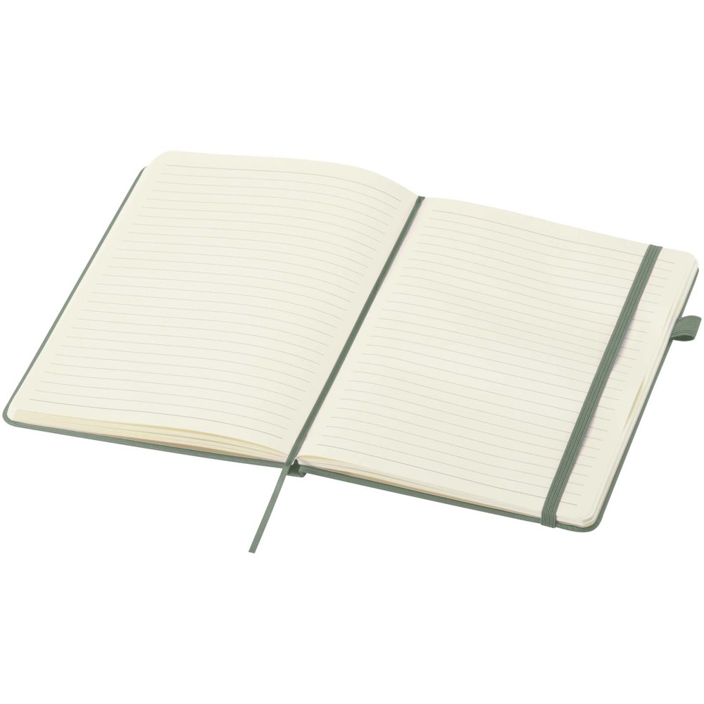 Carnet Liss A5 à couverture rigide en plastique recyclé Vert bruyère