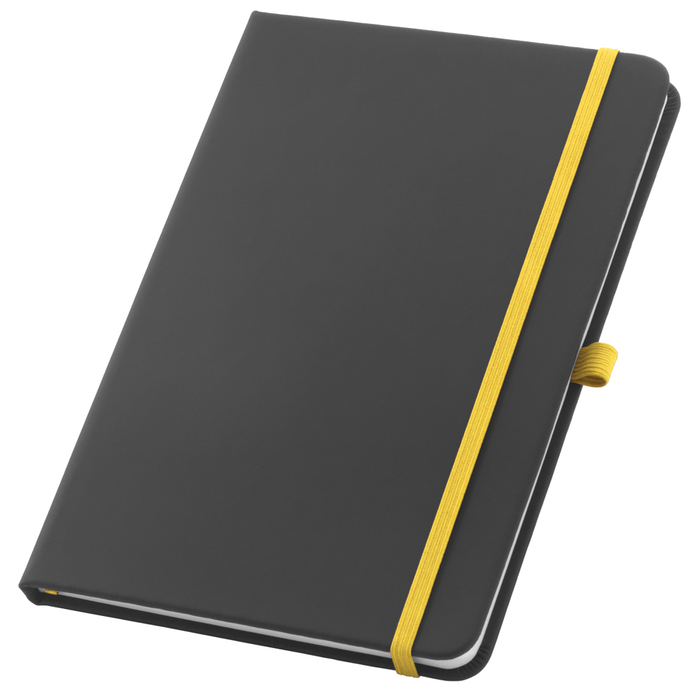 Carnet de notes A5 Black Jaune