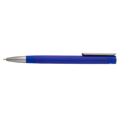 Stylo bille Ziguur en aluminium recyclé (encre noire) bleu