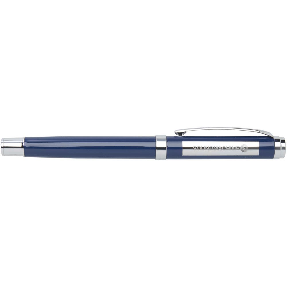 Ensemble carnet à couverture rigide A5 et stylo roller Legato Elegance Bleu océan, Bleu océan