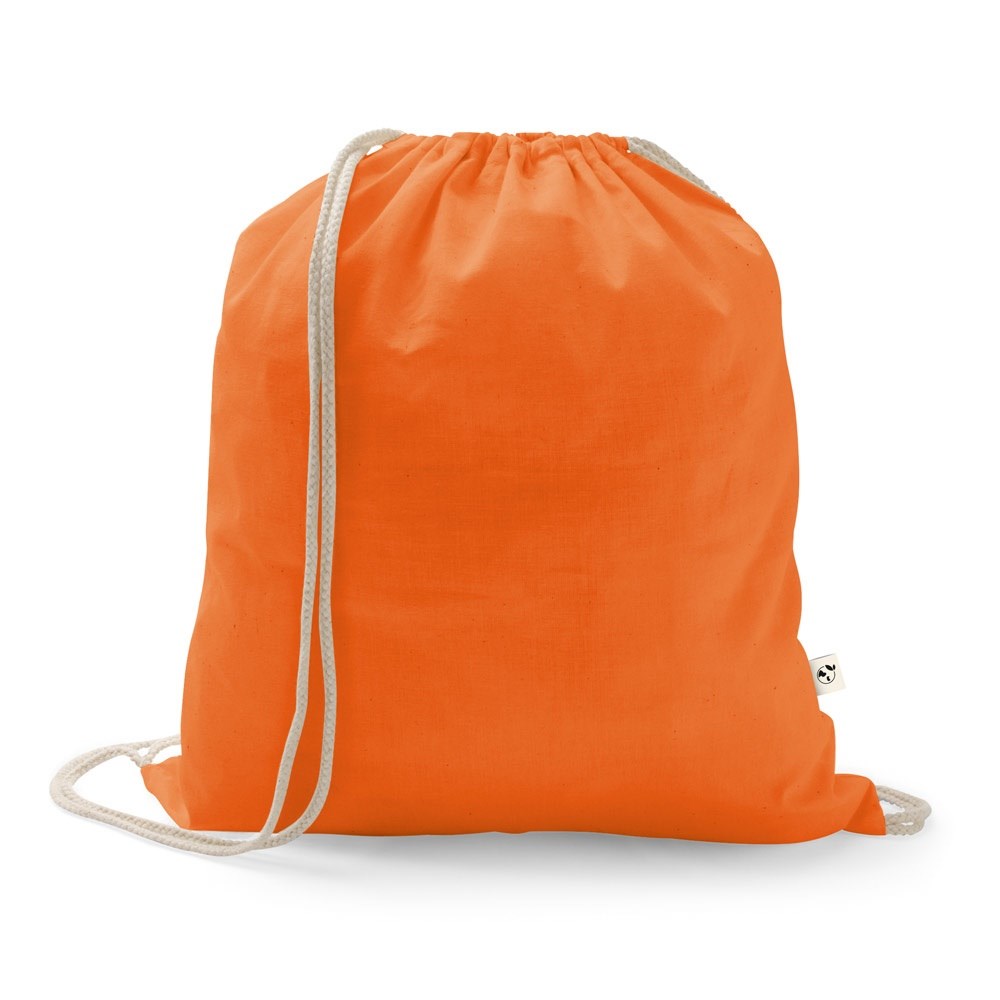 ISTANBUL Rucksack aus recycelter Baumwolle (70%), Polyester (30% rPET) (150 g/m²) orange