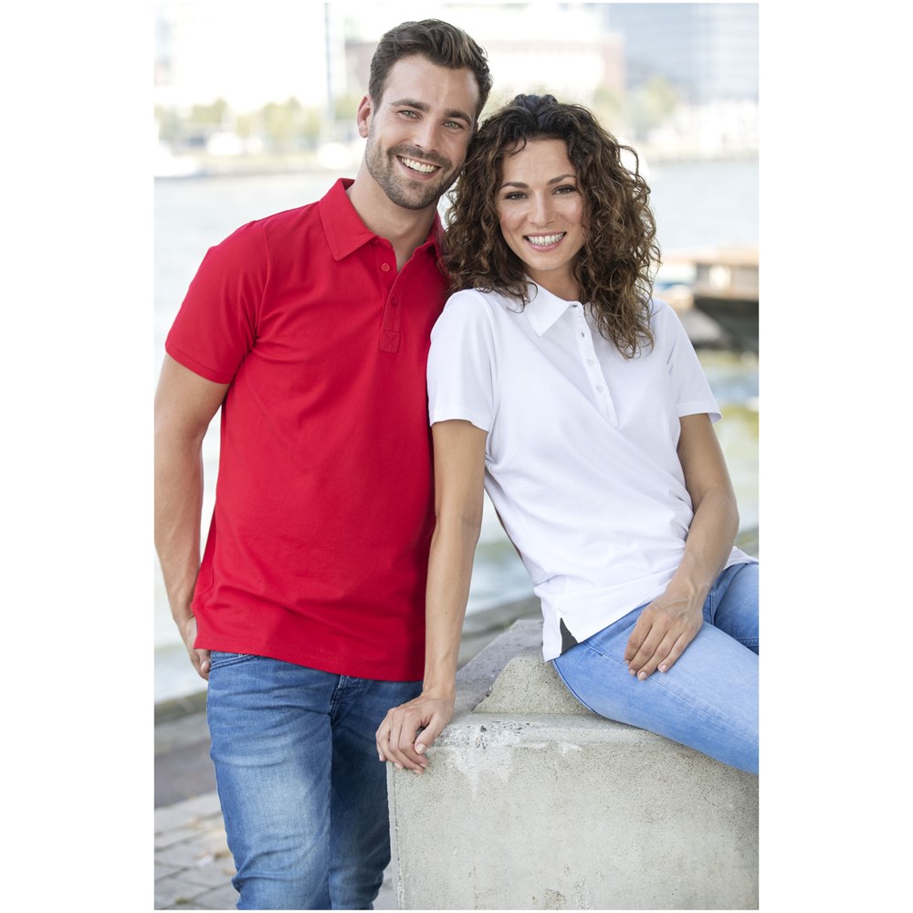 Markham Stretch Poloshirt für Damen grau meliert