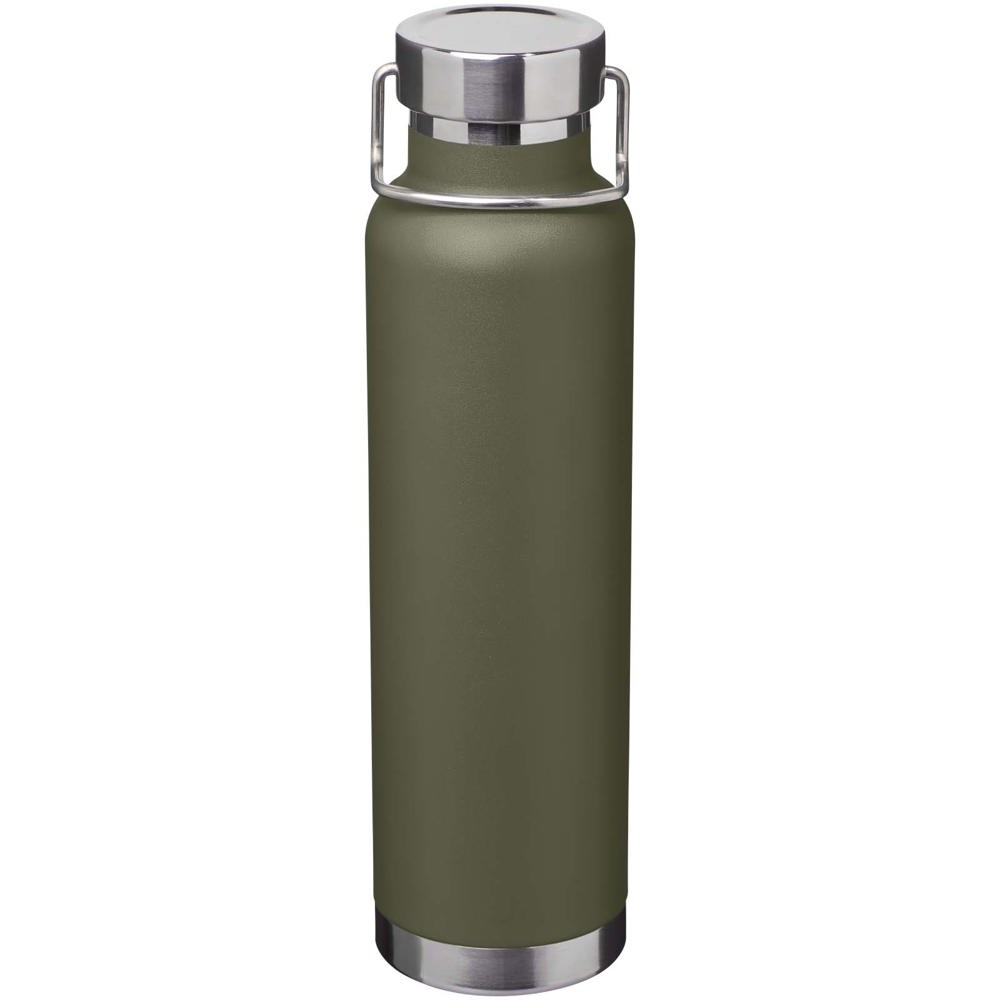 Bouteille avec isolation sous vide Astra de 650 ml en cuivre et acier inoxydable recyclé certifié RCS Vert forêt