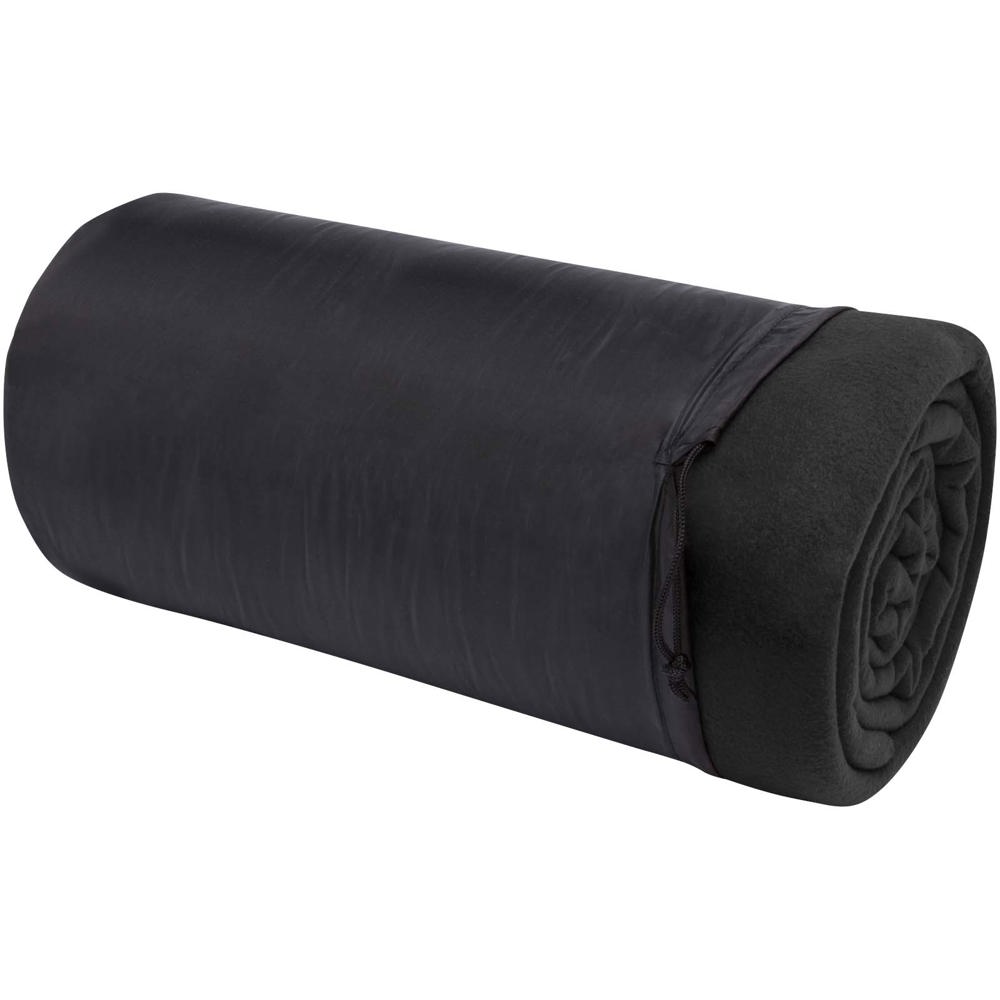 Huggy Fleecedecke mit Hülle 220 × 250 cm schwarz