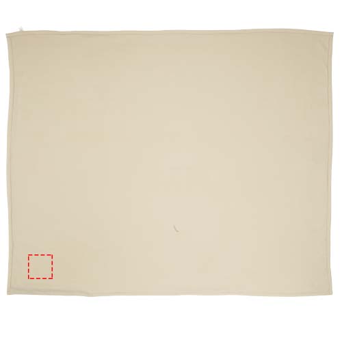 Springwood Decke aus weichem Fleece und Sherpa-Plaid offwhite