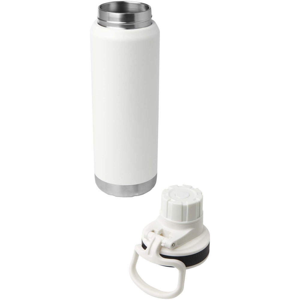 Fortis 700 ml RCS-zertifizierte Kupfer-Vakuum Isolierflasche aus recyceltem Edelstahl (Kohlensäure geeignet) weiss