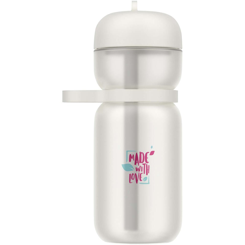 Mepal 600 ml Flip Sportflasche weiss