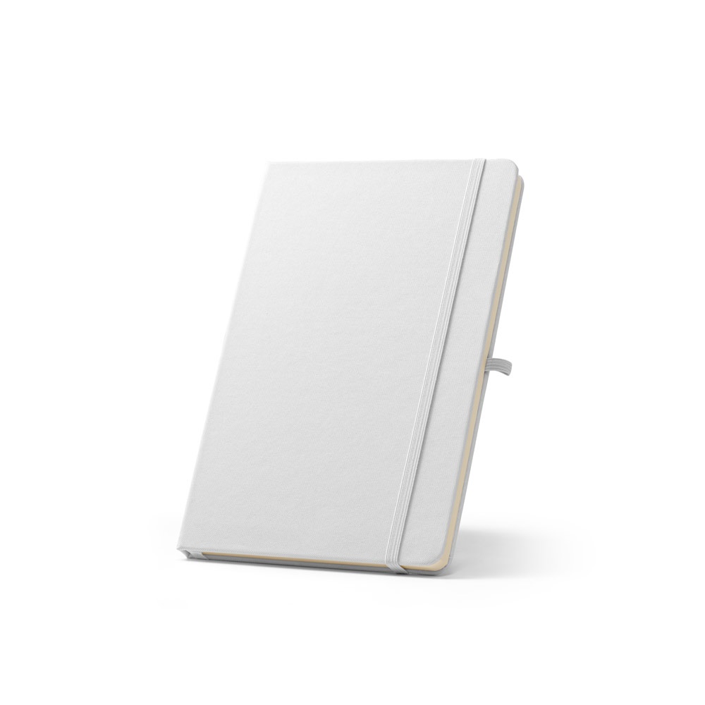 ANNE A5 Notizbuch aus recyceltem Polyester (100% rPET) mit linierten Seiten weiss