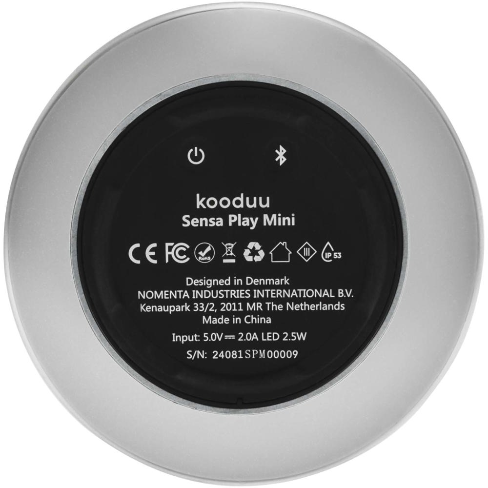 Kooduu Sensa Play Mini Tragbarer JBL Lautsprecher mit Leuchte weiss