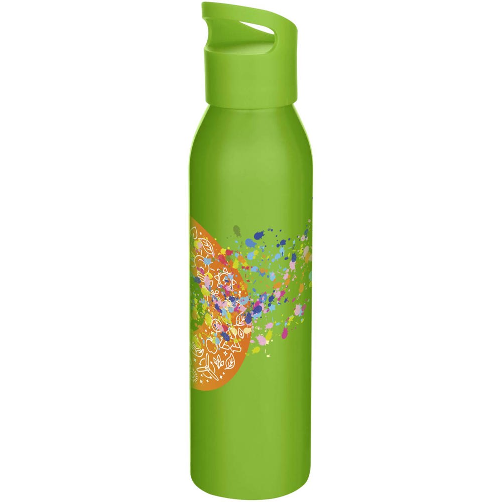 Sky 650 ml RCS-zertifizierte, einwandige Trinkflasche aus recyceltem Edelstahl apfelgrün