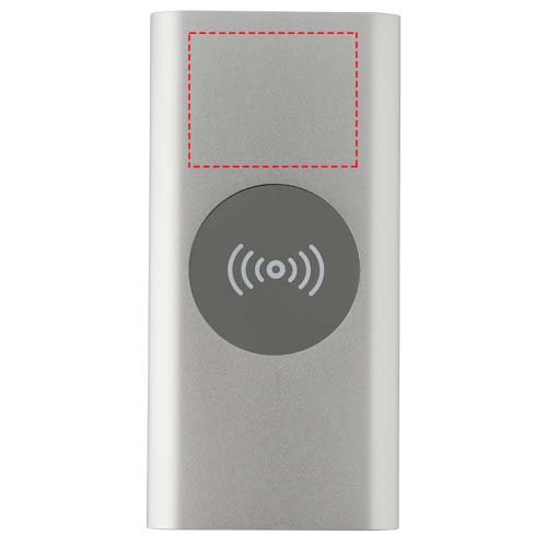 Batterie de secours sans fil en aluminium recyclé Juice type-C de 8 000 mAh Argent