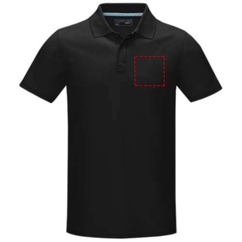 Graphite Poloshirt aus Bio-Baumwolle für Herren Schwarz