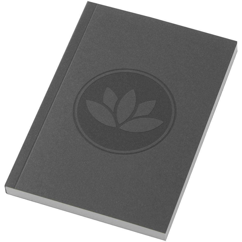 Novella Austen A6 Softcover Notizbuch aus Recyclingmaterial – 100 Blatt kohle