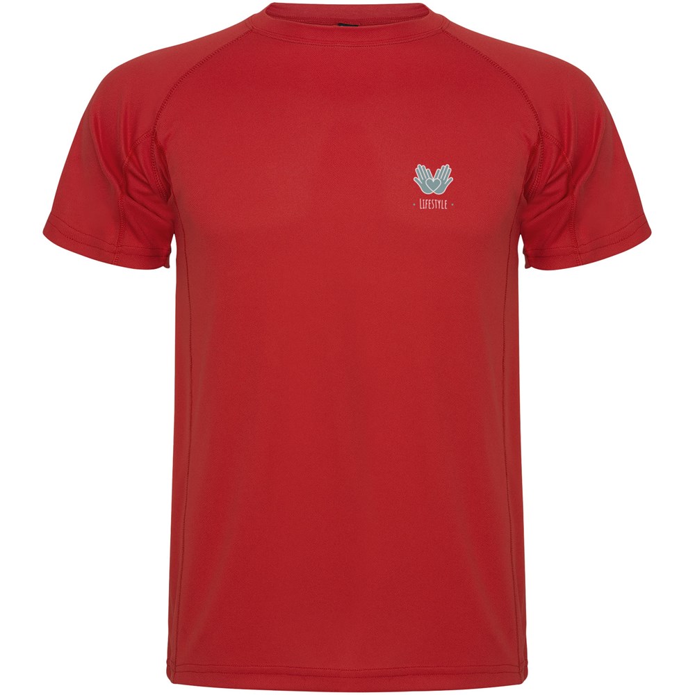 T-shirt sport Montecarlo à manches courtes pour enfant Rouge