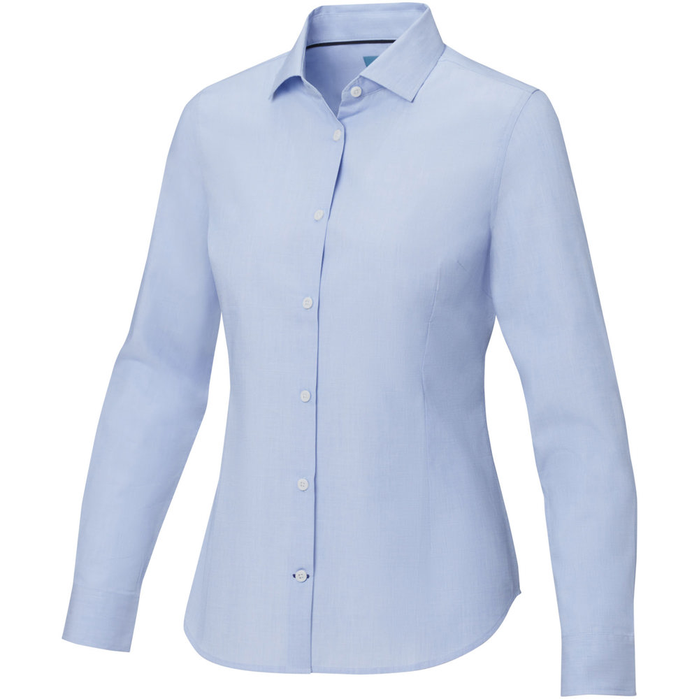 Cuprite Langarm Shirt aus Bio-Baumwolle für Damen Hellblau