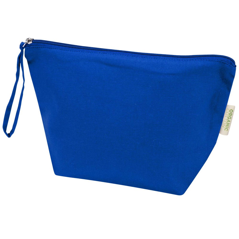 Grande pochette à accessoires Odisha de 3 L bio certifiée OCS 180 g/m² bleu roi